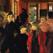 A Family - by Albert Besnard - Click Image to Close